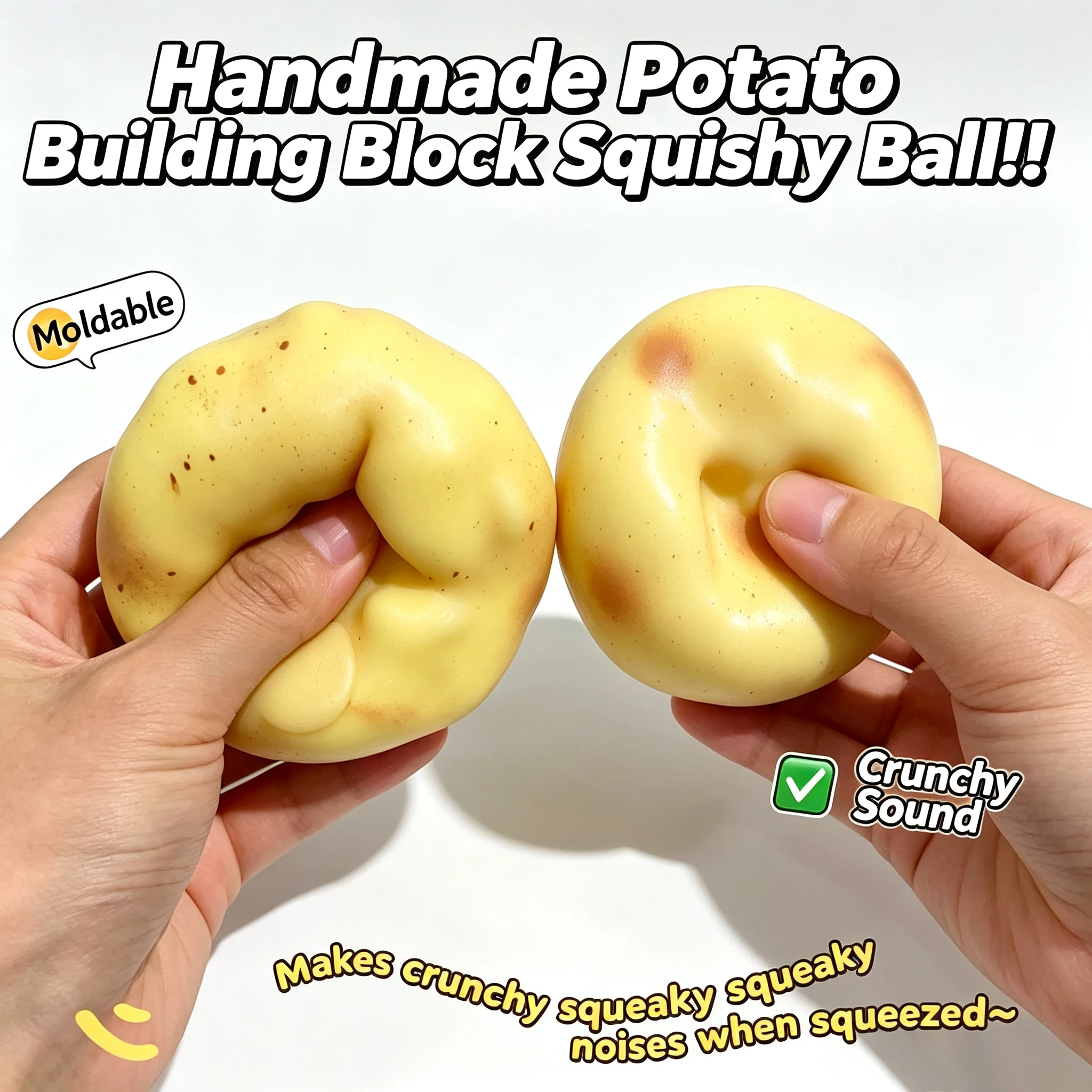 Wedding Yes - Crunchy Potato Squishy Stress Ball ASMR