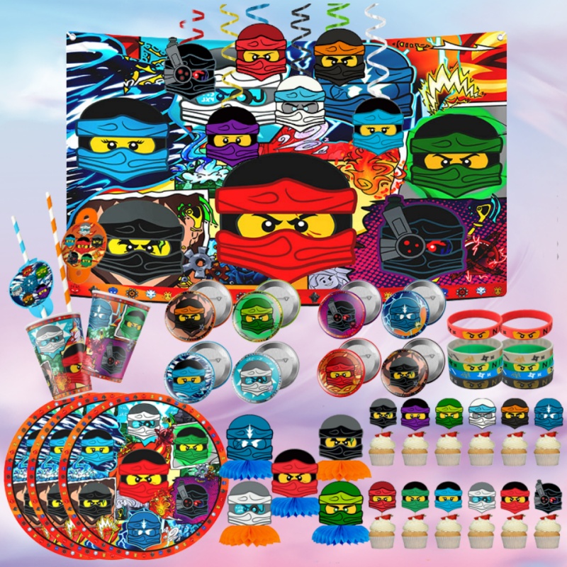 Confetti Balloon Set - Cartoon Pattern Birthday Themed Party Supplies