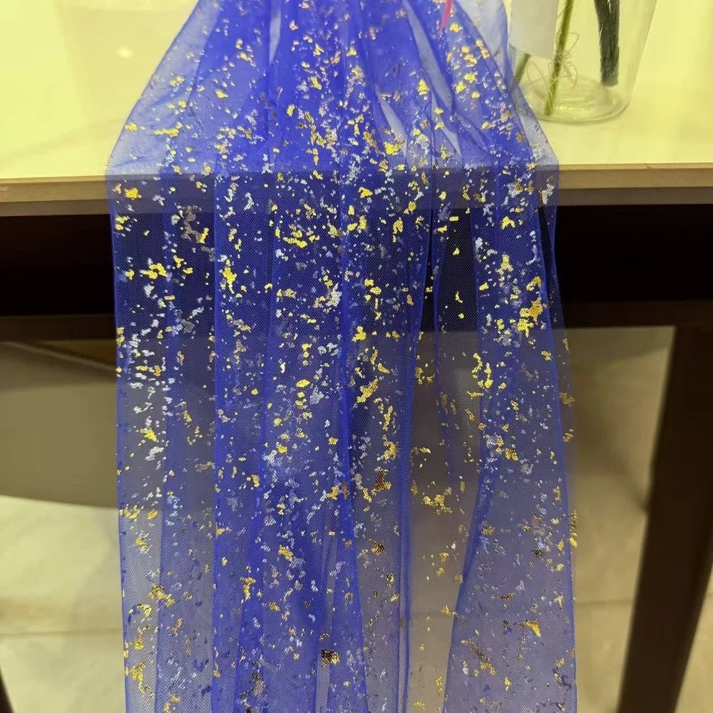 Table Runner Sequin - Golden Sequin Glitter Hot Stamping Table