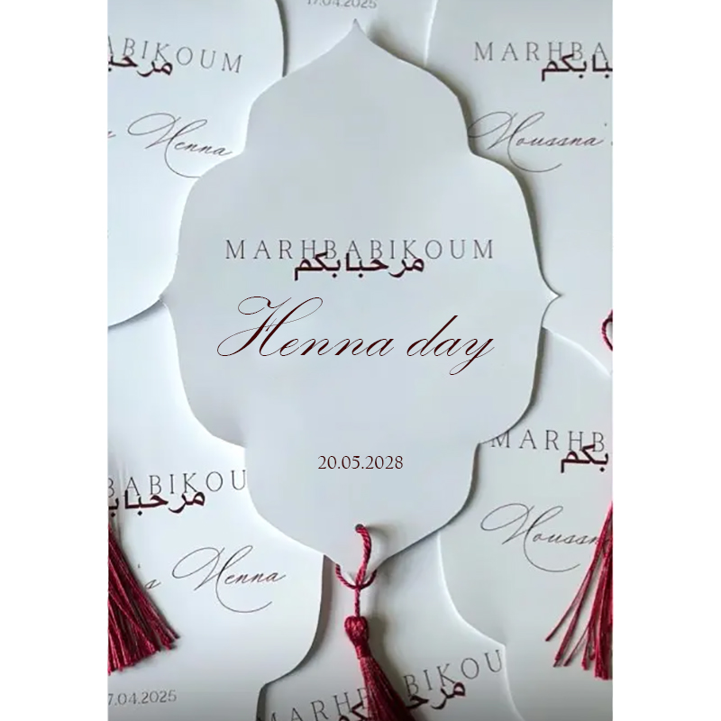 Wedding Supply Business - Custom Henna Day Card Night Party