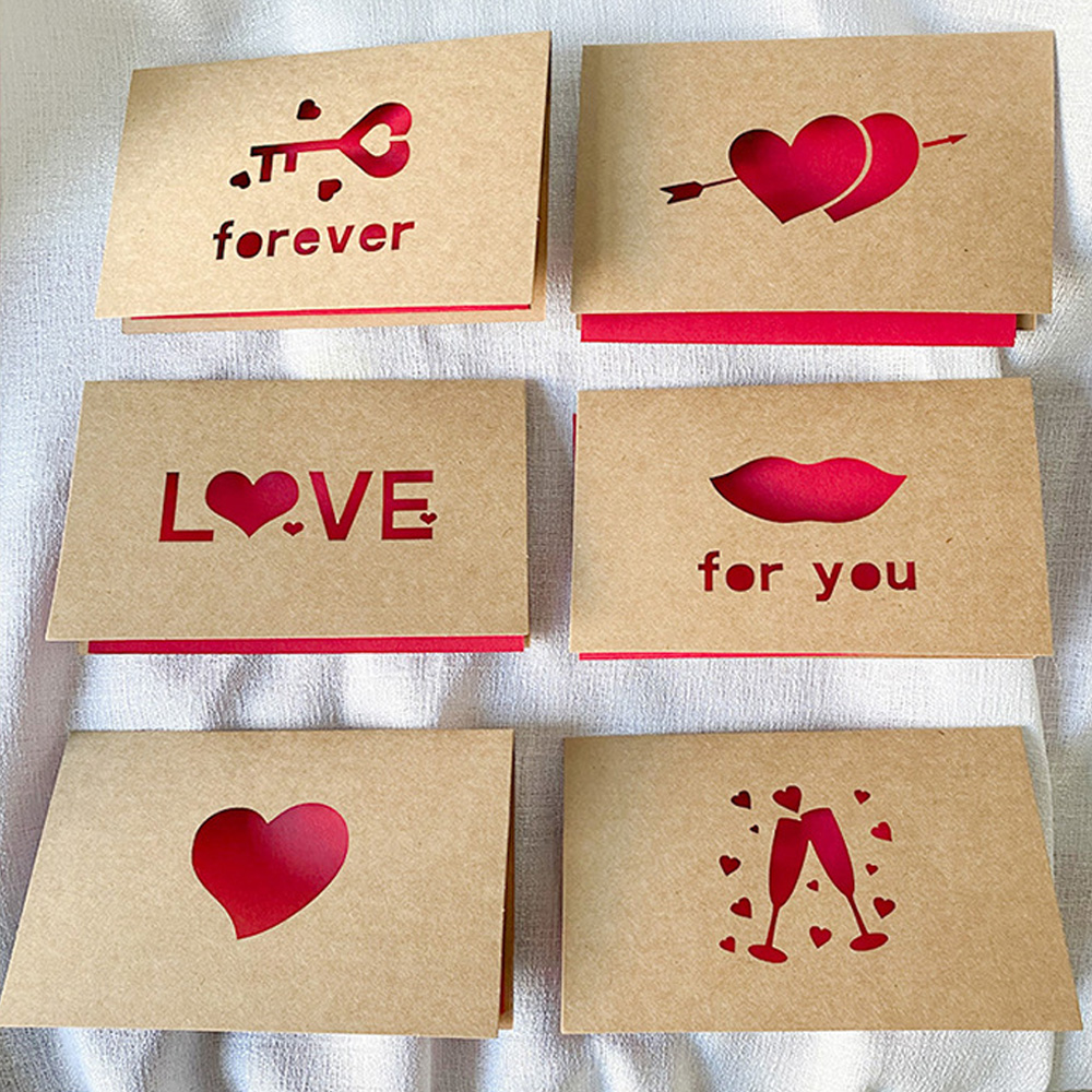 Love Gift Cards Red Kraft Pape - đánh giá và giá Wedding Supply Business
