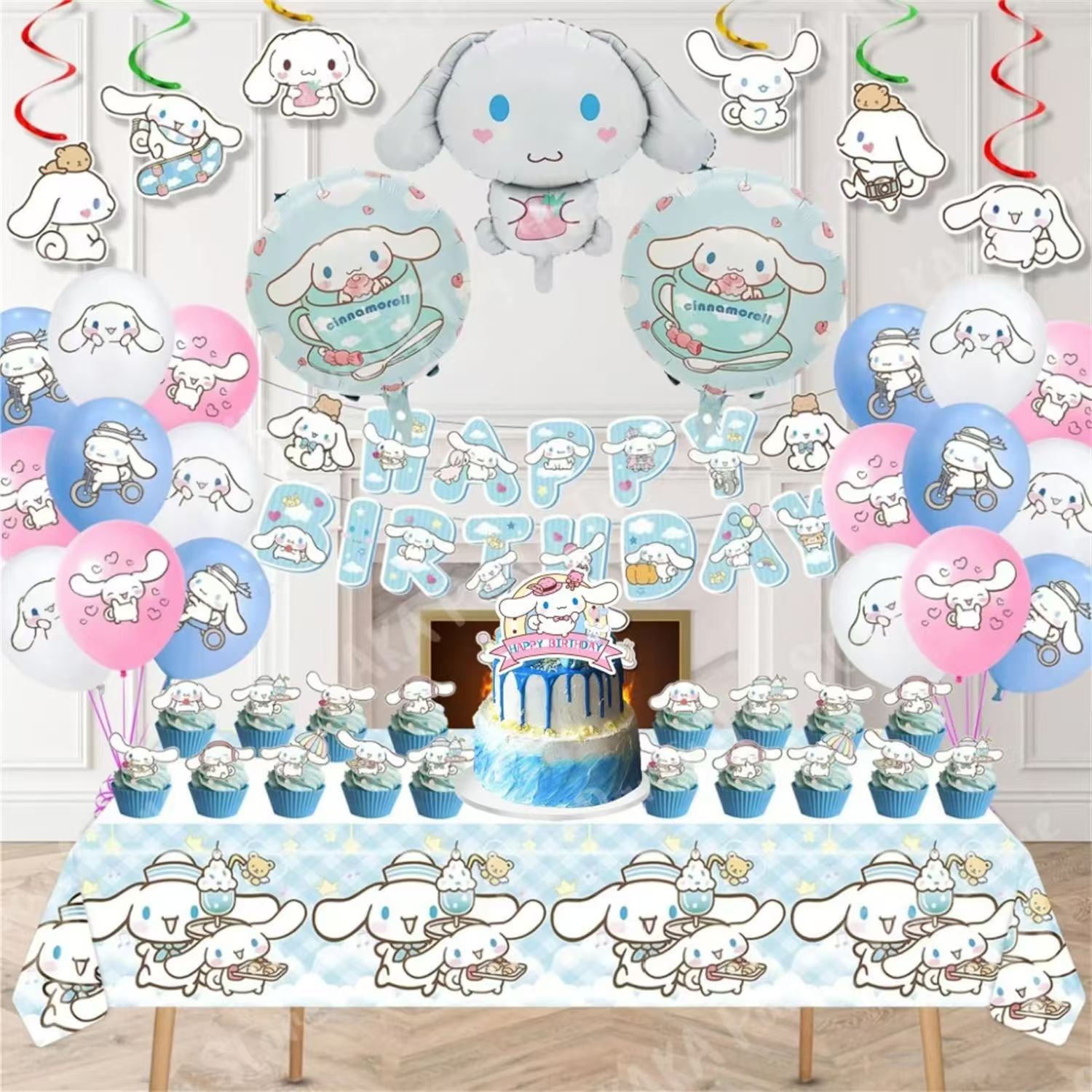 Cute dog birthday party tablew - đánh giá và giá Confetti Balloon Set