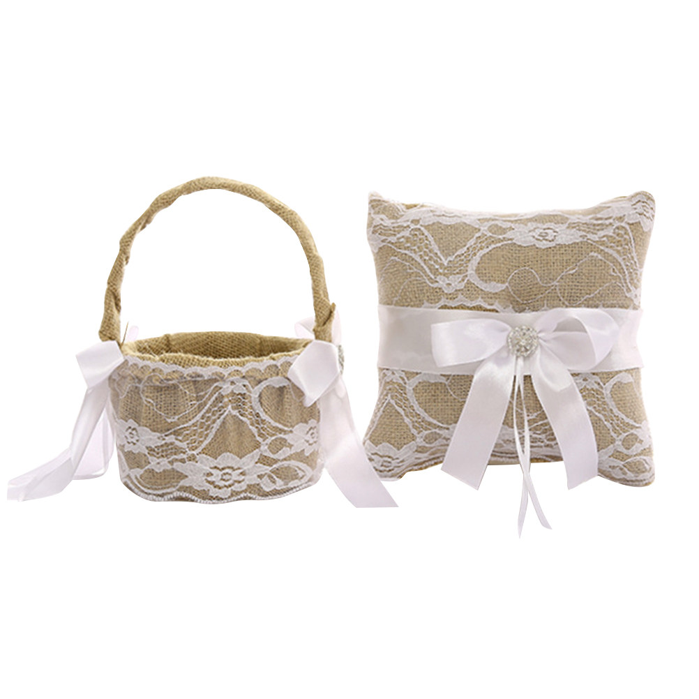 1Set Wedding Ring Pillow Lace  - đánh giá và giá Wedding Ceremony Supply