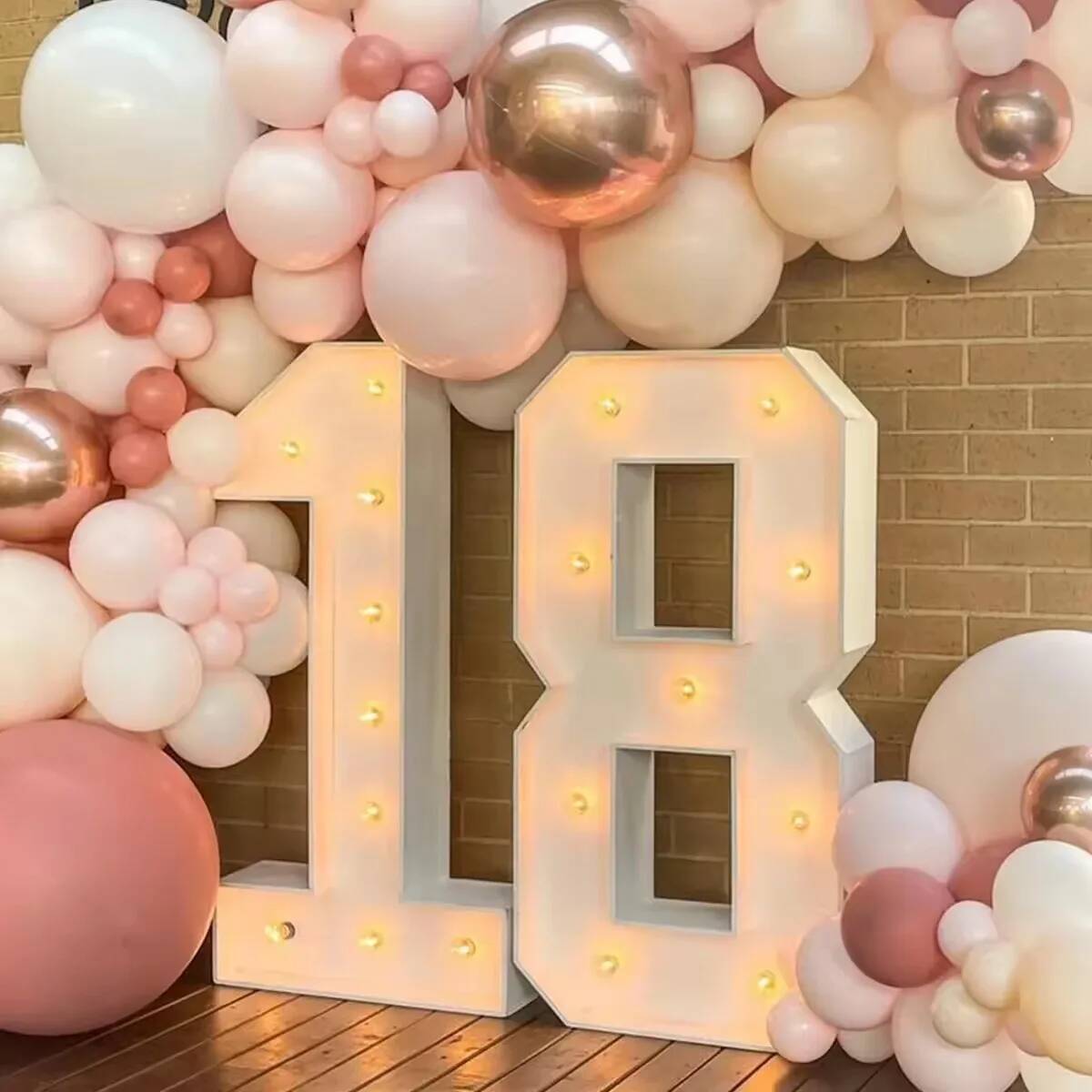 Giant Number Led Light for Kid - đánh giá và giá Confetti Balloon Set