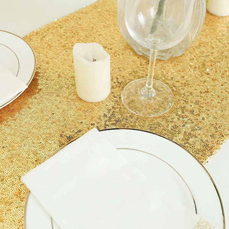 Golden Sequin Table Runner for - đánh giá và giá Table Runner Sequin