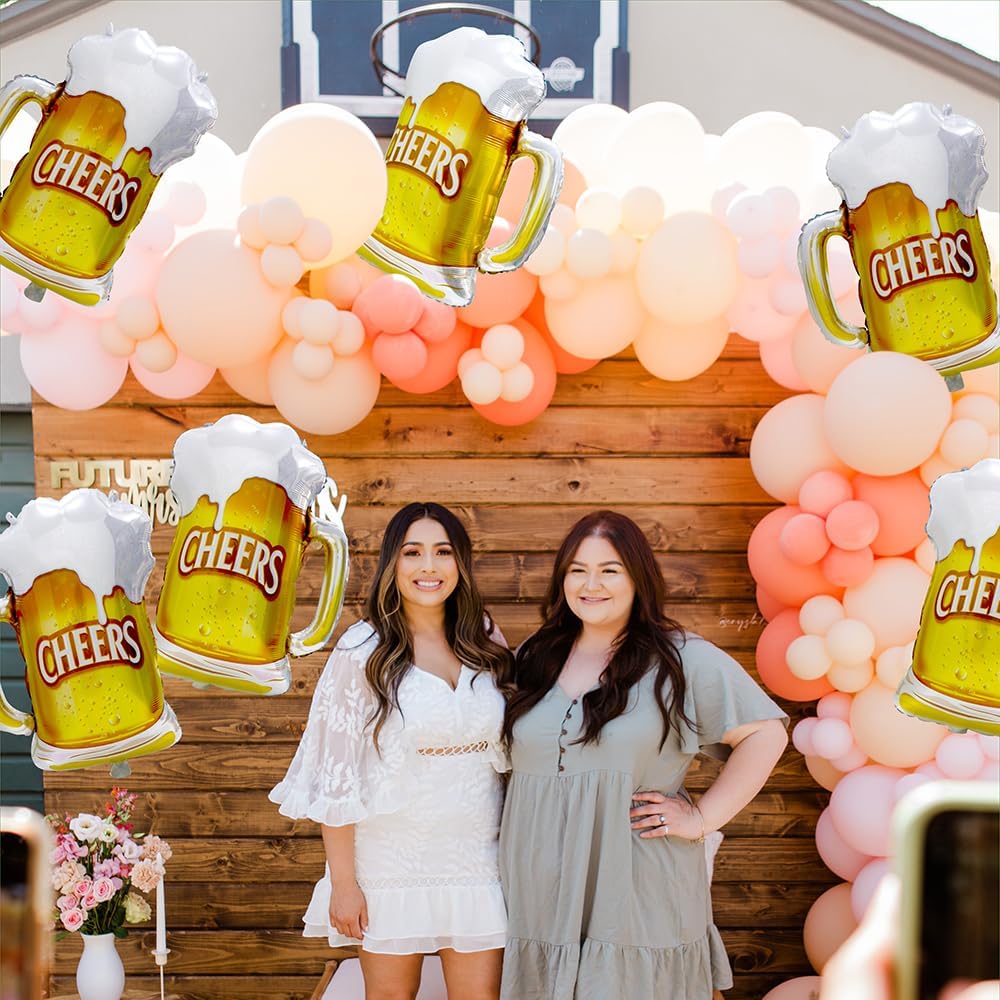 6pcs Cheers Beer Mug Balloons  - đánh giá và giá Wedding Alcohol Supply