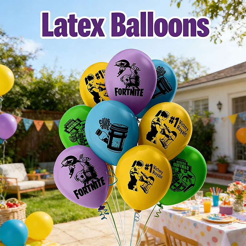 Fortnight Themed Anime Latex B - đánh giá và giá Confetti Balloon Set