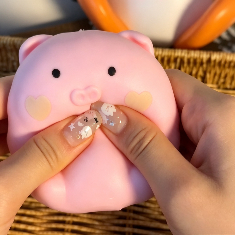 Crunchy Pink Pig Squishy Handm - đánh giá và giá Wedding Yes