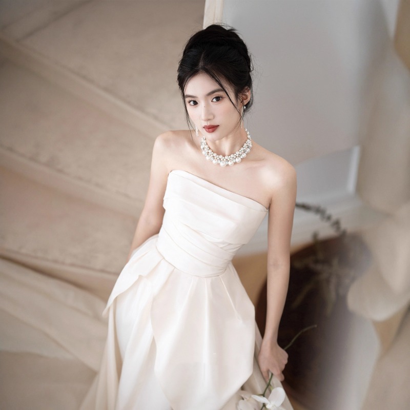 French Strapless Bride Engagem - đánh giá và giá Wedding Led