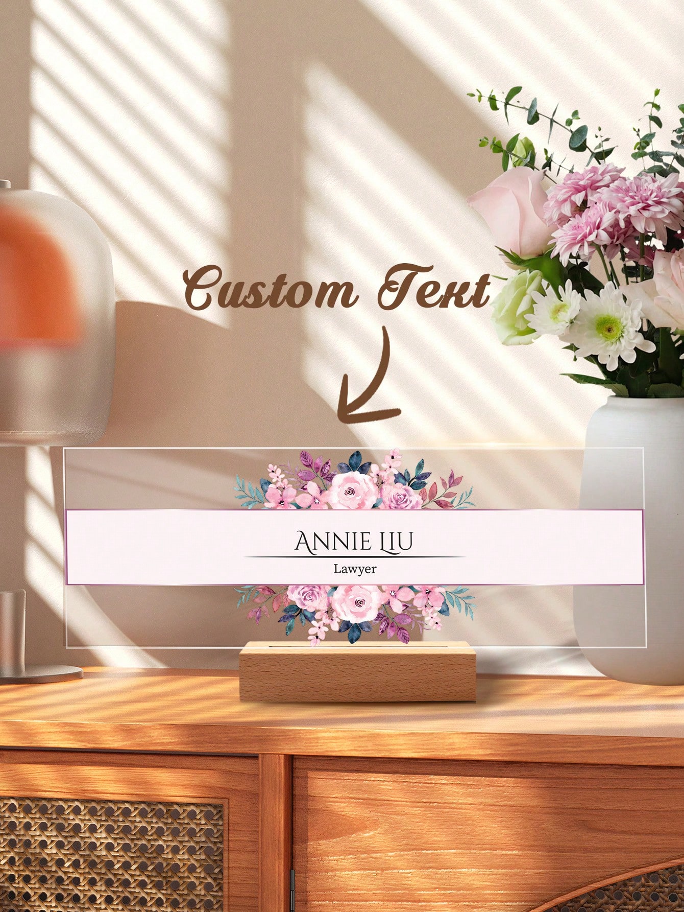 1pc Custom Acrylic Desk Namepl - đánh giá và giá Wedding Job