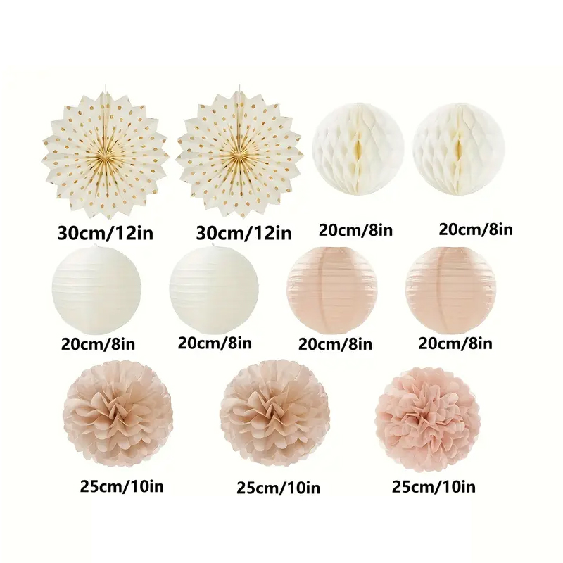 11Pcs Champagne Gold and Beige - đánh giá và giá Wedding Ceremony Supply