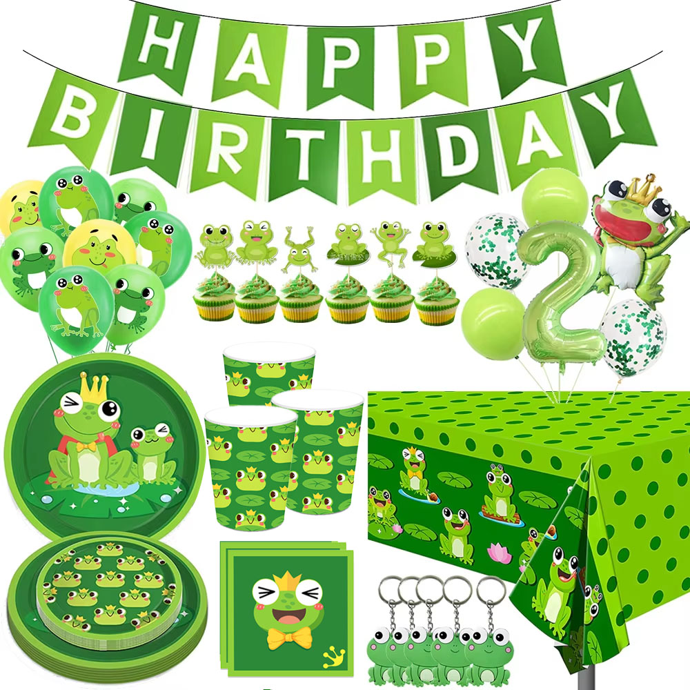 Frog Birthday Party Decoration - đánh giá và giá Confetti Balloon Set